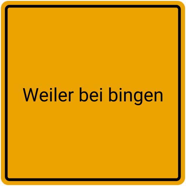 Meldebestätigung Weiler bei Bingen